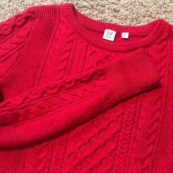 Gap Red Thick Knit Sweater - Picture 2 of 3